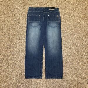 Vintage Southpole Jeans Baggy Size 40x31 Skater Y2K Faded Blue Brown Tab 4180